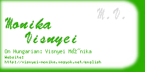 monika visnyei business card